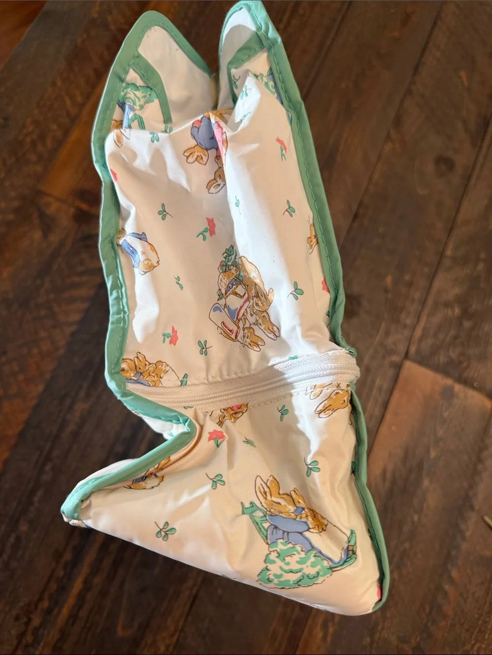 Vintage 90s Peter Rabbit Enfamil Insulated Bottle & Diaper Bag Tote - Mint Green